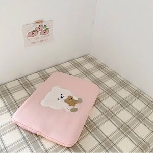 Cute Kawaii Pink Soft Laptop IPad Case Sleeve Pouch